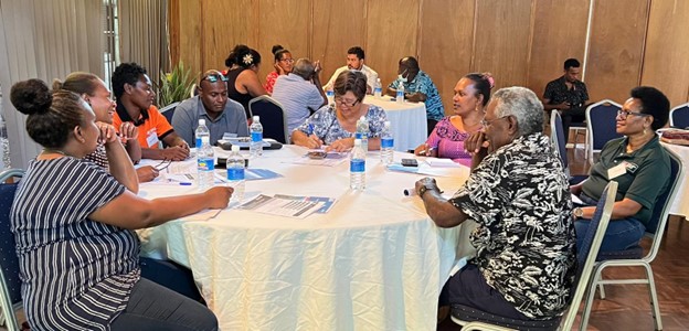 Solomon Islands Chamber of Commerce Members from various sectors such as cocoa, kava, and logging, discuss how their businesses can take advantage of specific RTAs.