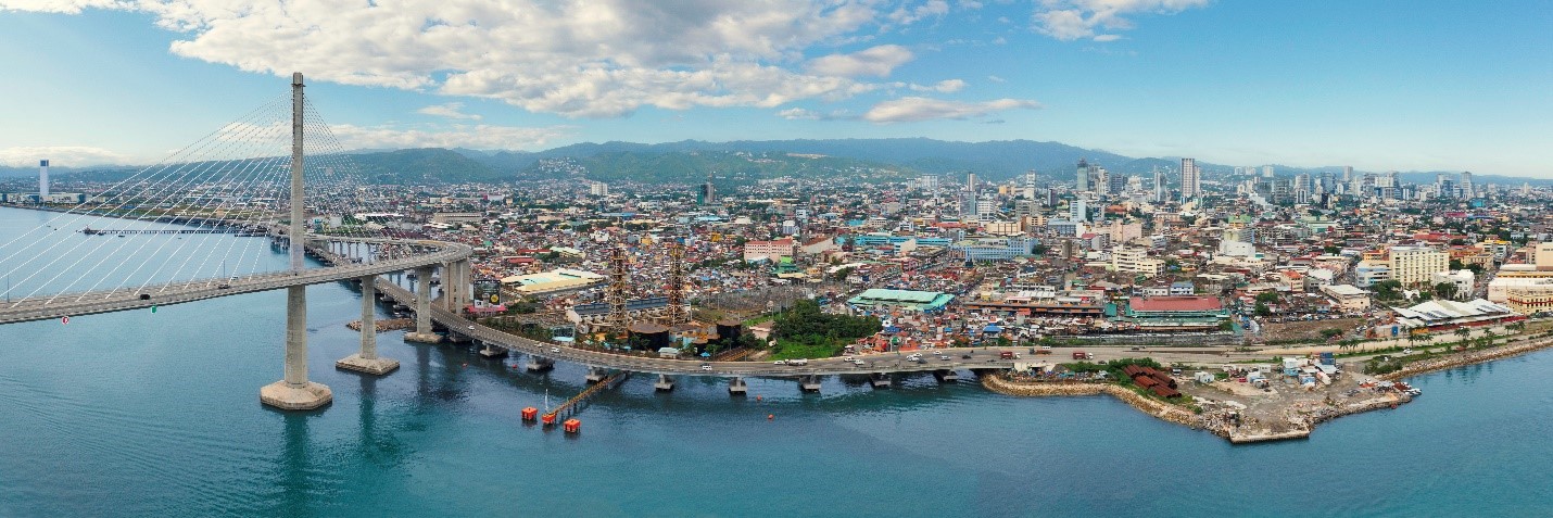 Aerial view of Cebu city, Philippines