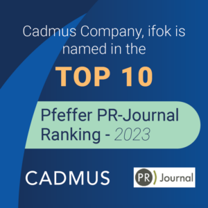 Graphic of Cadmus Company receives top 10 public relations firm ranking