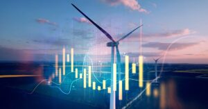 Windmills with data overlay