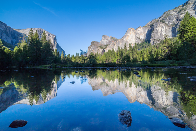 Lake and mountain landscape