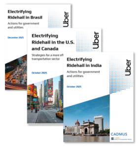 Screenshots of Uber's Electrifying Ridehail papers